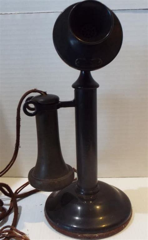 1915 western electric candlestick telephone ringer box|ANTIQUE WESTERN ELECTRIC CANDLESTICK TELEPHONE .